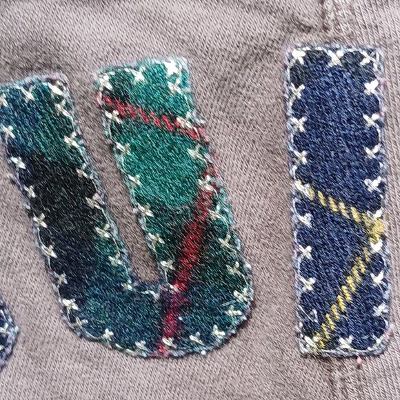 Juicy Couture Y2K Fleece Pants Silver Thread 'X' 's Tartan Plaid Butt Logo SzM - Picture 3 of 13